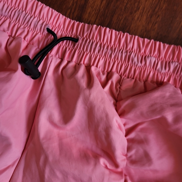 Women's Shorts Drawstring Waist Ruched Shorts Pink - Picture 6 of 9